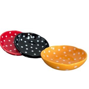 Polka Dots Cat Bowl - 6” diameter, Microwave and Dishwasher Safe